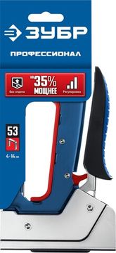 ЗУБР ПМ-53, тип 53 (A/10/JT21) 23GA (4 - 14 мм), компактный рессорный степлер, Профессионал (31570)
