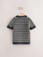 Поло вязаное для мальчика Next AA9-496, Темно-серый