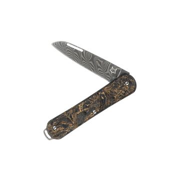 Нож Fox Knives FX-VPDAM130 DMGO Vulpis - нож складной, рук-ть Dark Matter карбон, клинок дамаск Damaststahl Super