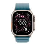 Умные часы Apple Watch Ultra 3 (2025) GPS + Cellular, 49mm, Natural Titanium Case with Light Blue Alpine Loop, L