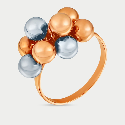 Кольцо женское из розового золота 585 пробы без вставок (арт. 70016)