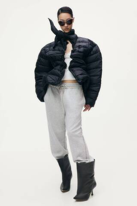 H&M - Glenn Martens Брюки-джоггеры с вышивкой, светло-серый