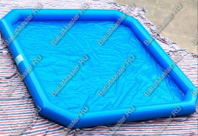 Надувной бассейн «Одноцветный» 6*4*0,5 м