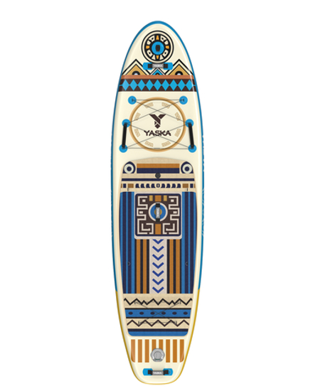 Сапборд надувной YASKA TOTEM 335x88x15 см (этнический голубой)