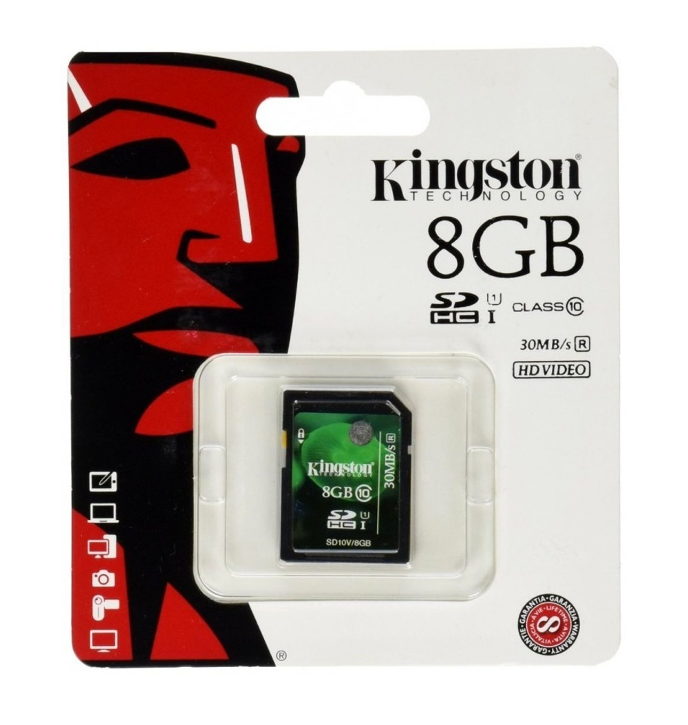 Карта памяти KingSton SDHC 8 Gb class 10