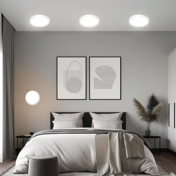 CL738120N Бейсик Белый Св-к Накл. LED 12W*4000K