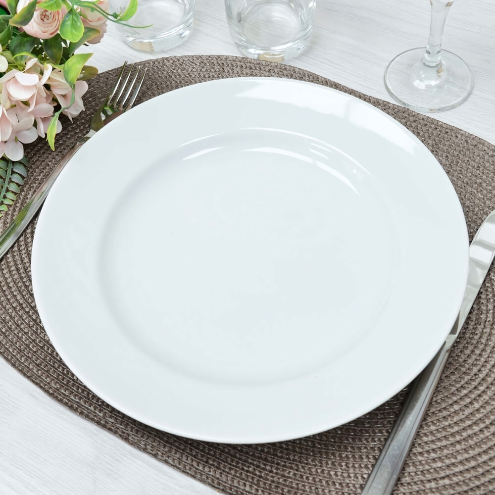 Тарелка 265мм мелкая форма Идиллия Без деколи