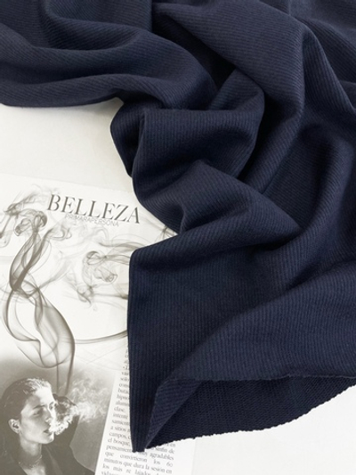 ТЕМНО-СИНИЙ - Ангора в рубчик (ОЗ66)