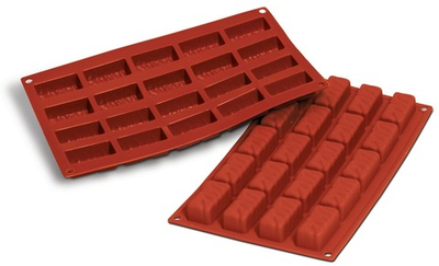 Силиконовая форма SF060 NOUGATS (Батончики), Silikomart, Италия