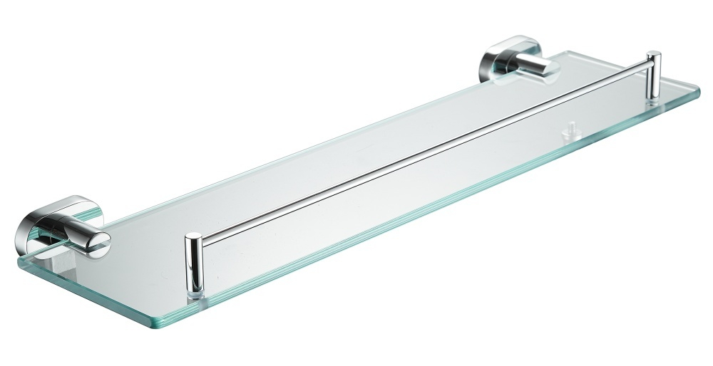 5121 Полка стеклянная 1-ярусная  (ХРОМ) ViEiR  (10/1шт)