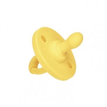 Пустышка Mibella Ортодонтическая силиконовая 0+ Желтая