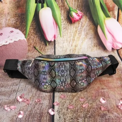 Сумка на пояс «Ultramarine - Elements», принт змея, 30*13*7см