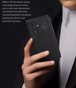 Чехол с MagSafe на Samsung Galaxy Fold 7, серия CamShield Prop Magnetic от Nillkin (версия с прозрачной крышкой объектива и стилусом)