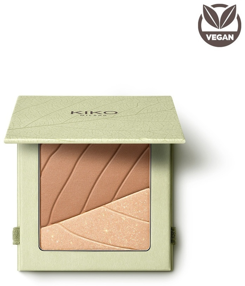 Kiko Milano Green Me Bronzer&Highligter Палетка для лица Бронзер Хайлайтер