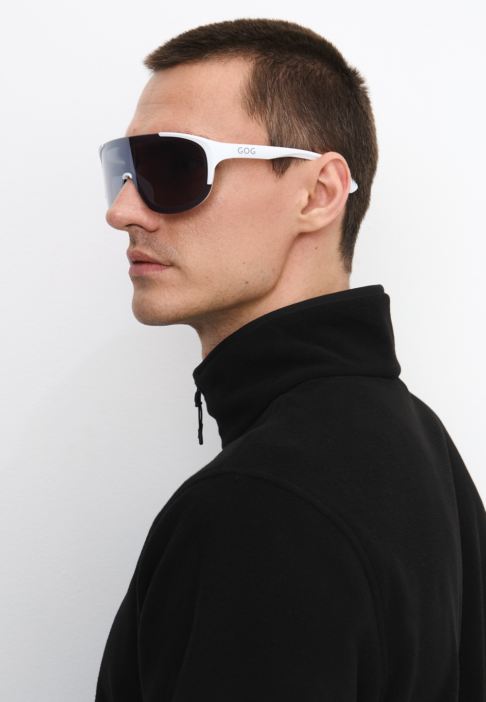 Спортивные очки GOG Medusa / Matt White-Grey / Silver Lens