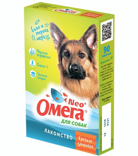 Омега NEO для собак крепкое здоровье 90таб.