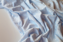 ГОЛУБОЙ - Хлопковый трикотаж с кружевом (1367 Маша)