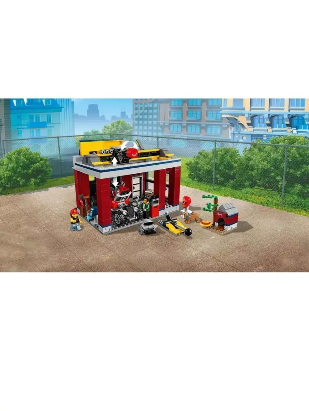 Конструктор Сити Мастерская тюнинга 939 деталей