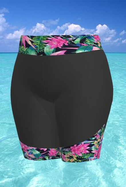 Шорты купальные 17177 тропические цветы