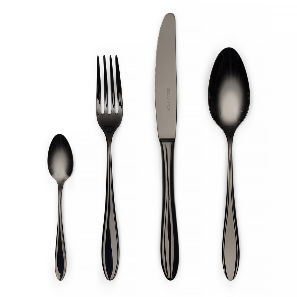 Набор BELO black55-56 столовые приборы Belo Inox Черный