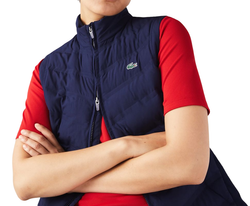 Женская теннисная жилетка Lacoste Sport Quilted Golf Vest - navy blue
