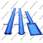 Водная горка с надувным дном, на подкачке ТУРБО "Гидроспуск", с бассейном, 150*3,5*0,8 м