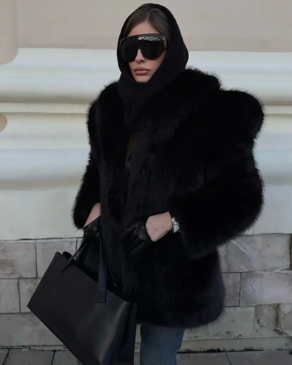 Шуба Kruella, Черный