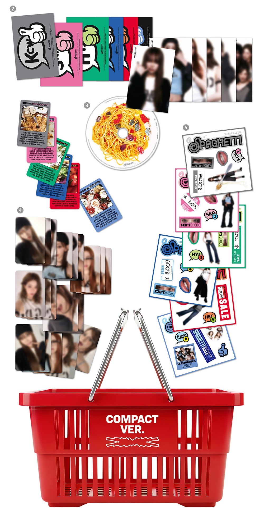 Альбом LE SSERAFIM - 1st Single Album SPAGHETTI (COMPACT ver.)