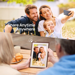 Цифровая фоторамка Arzopa D15 Brown Wi-Fi, 15,6-дюймовый сенсорный экран IPS, разрешение 1920x1080