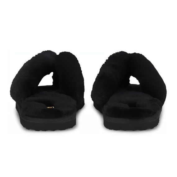 Puma Fluff Flip Slide Jr 'Black Team Gold'