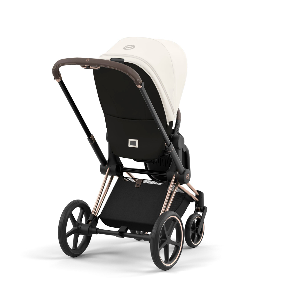 Коляска Cybex Priam IV 3 в 1 цвет Off White на шасси Rosegold
