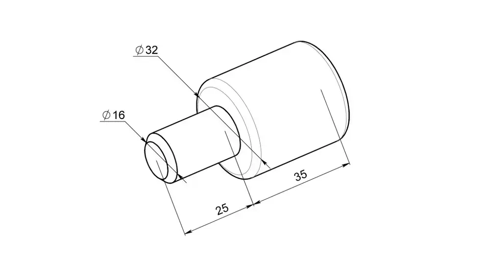 Упор бочонок D16, L60 (20 шт) для сварочного стола - Keepler-Stan (УФ-00014623)