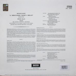 Maag, Vyvyan, Lowe, Female Chorus, London Symphony Orchestra / Mendelssohn: A Midsummer Night's Dream (LP)