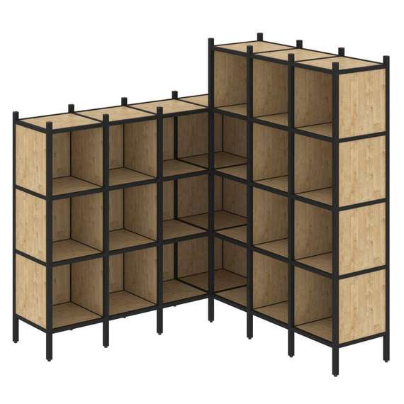 Лофт Угловой внутренний стеллаж VR.L-50  1694*1694*1869