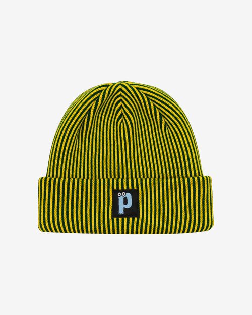 Шапка Postaments Stripes зеленая/желтая
