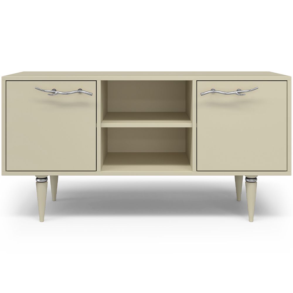 Тумба под ТВ Арт Колор matte 117см Классик Сильвер Серый шелк матовый