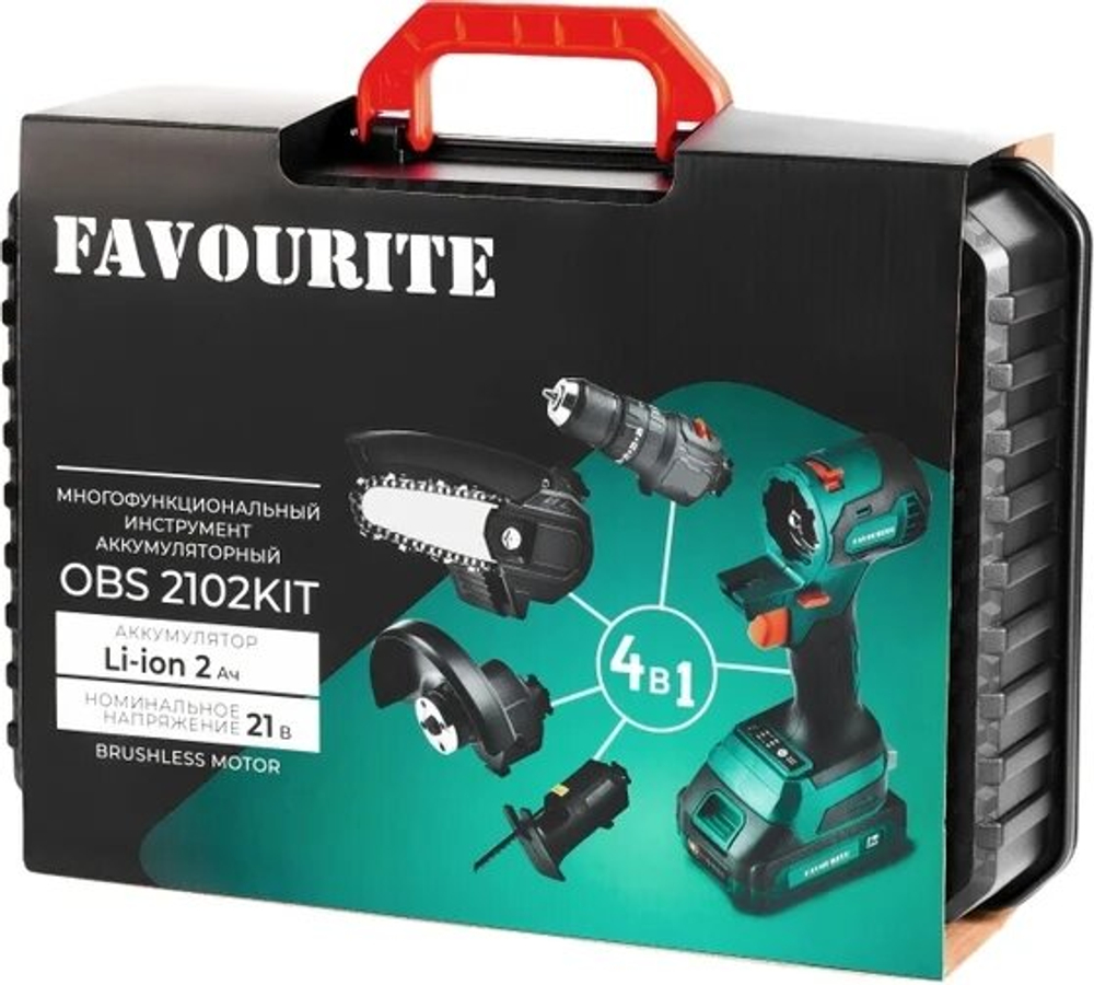 Многофункциональный инструмент акк. FAVOURITE OBS 2102KIT 21В,2Ач (150210204)