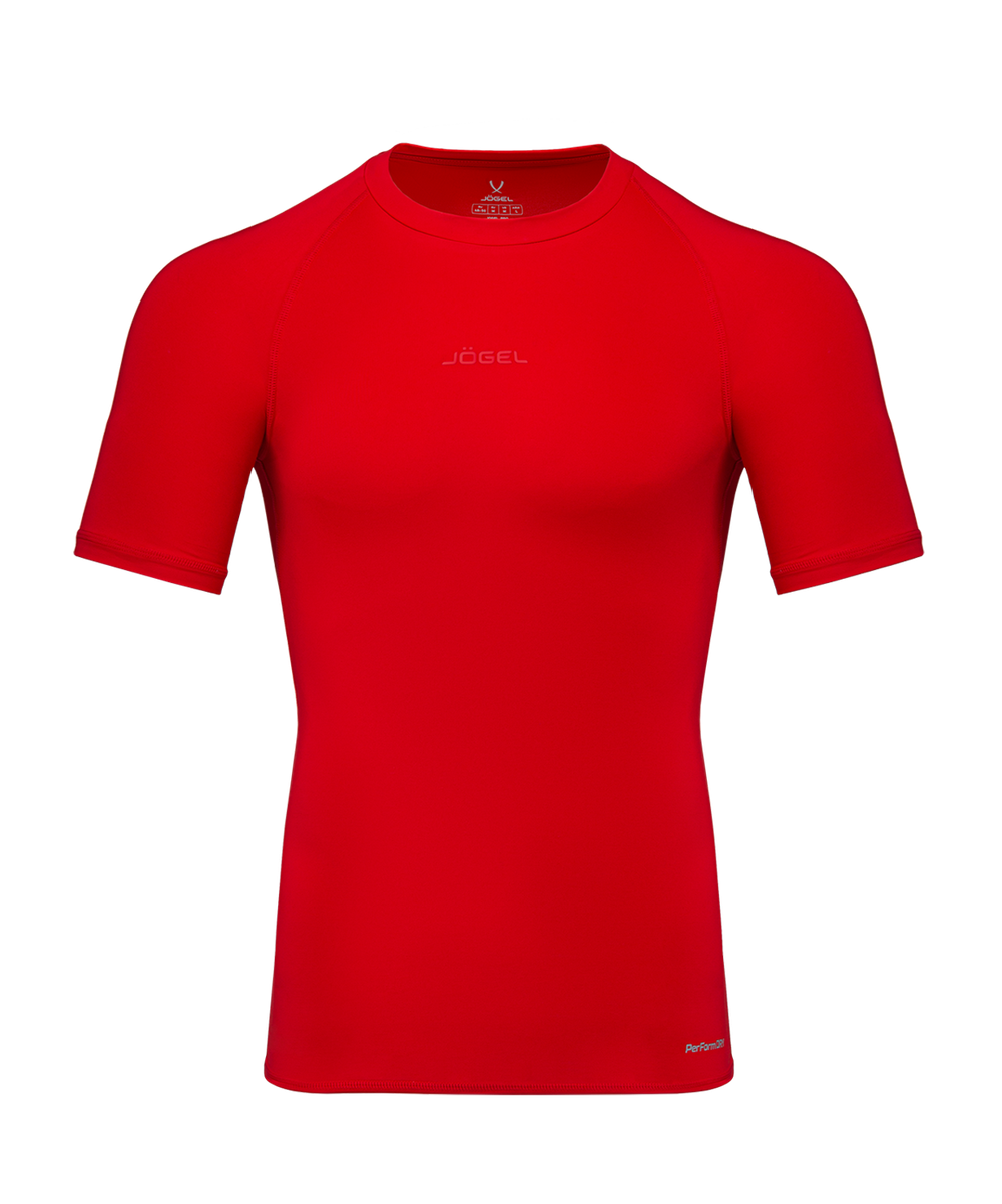Футболка компрессионная Jögel PerFormDRY Baselayer Tee SS 2, красный