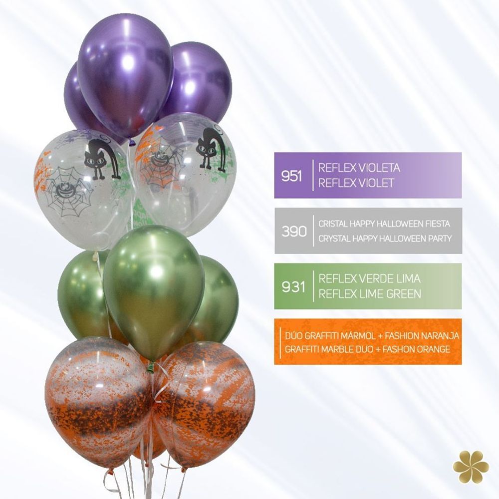 Шар (12"/30 см) Reflex, Зеркальный блеск, Фиолетовый  (951), хром 10 шт.