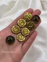 Шляпка под установочные кнопки ЛВ. в бронзовом металле
