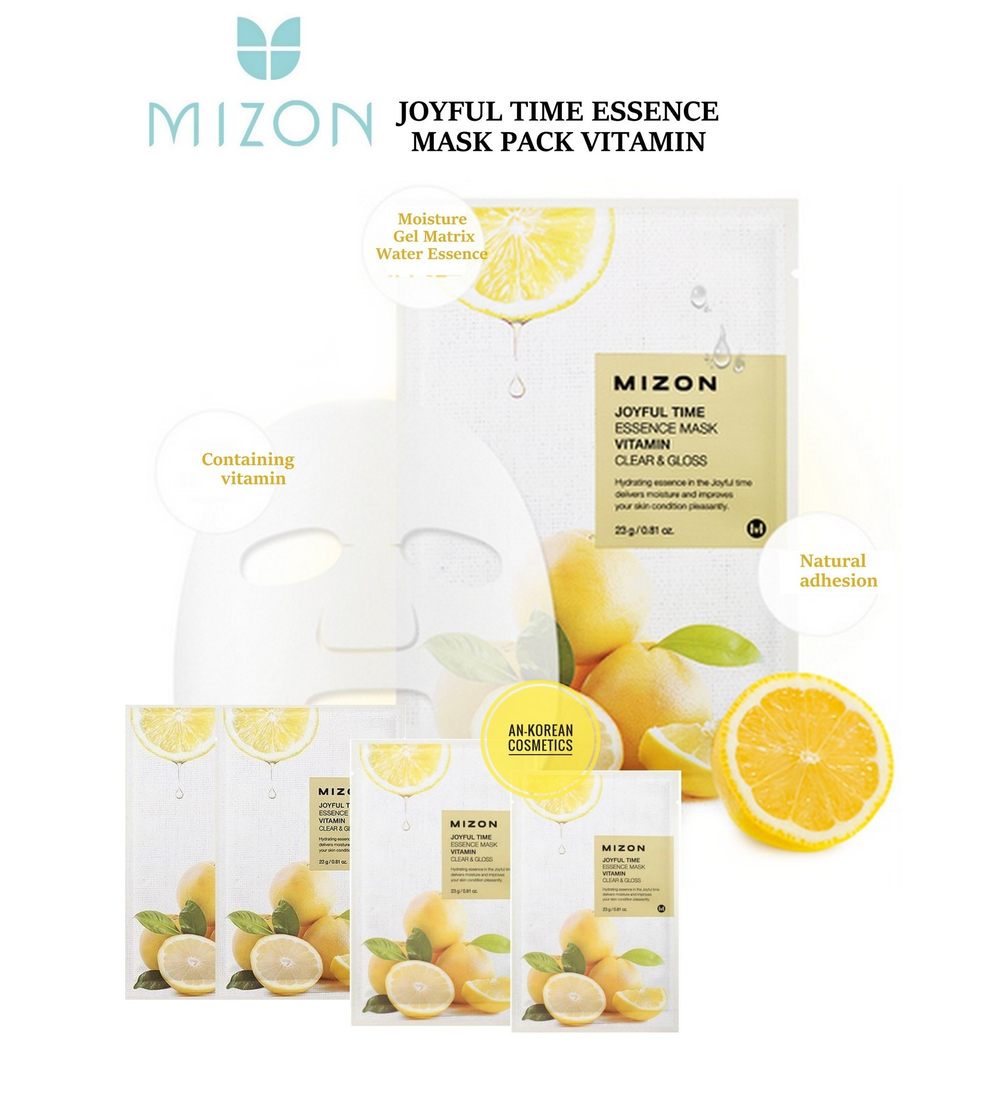 Увлажняющие тканевые маски для лица Mizon Joyful Time Essence Mask