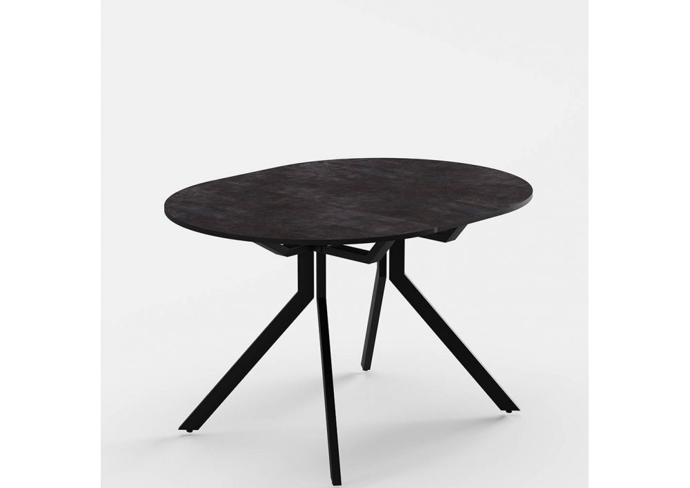 Стол Рио ЛДСП каркас чёрный подстолье чёрное