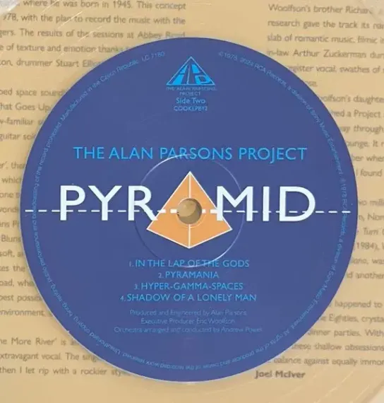 The Alan Parsons Project – Pyramid (Coloured Clear) LP