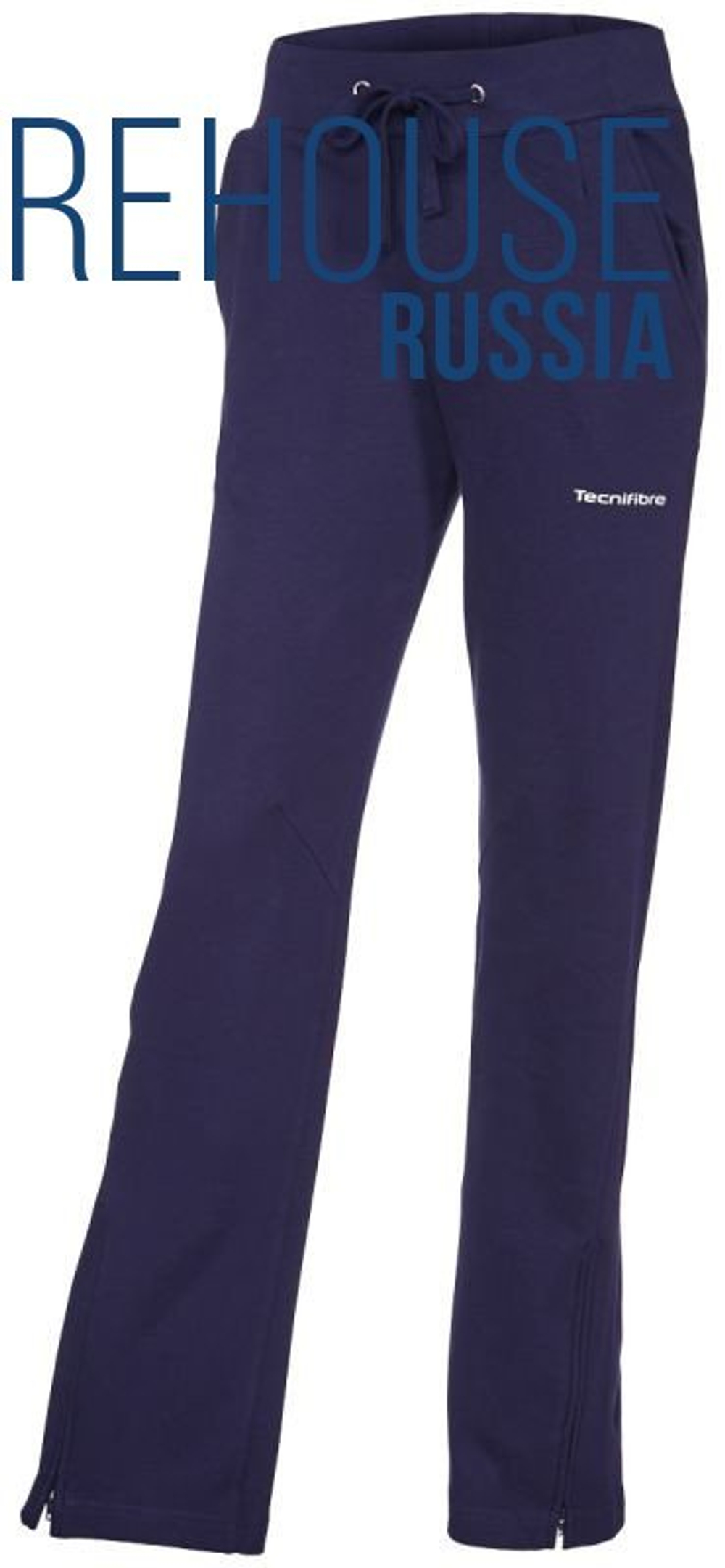 Женские теннисные брюки Tecnifibre Lady Cotton Pants - небесный