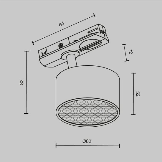 Трековый светильник Technical TR225-1-GX53-W