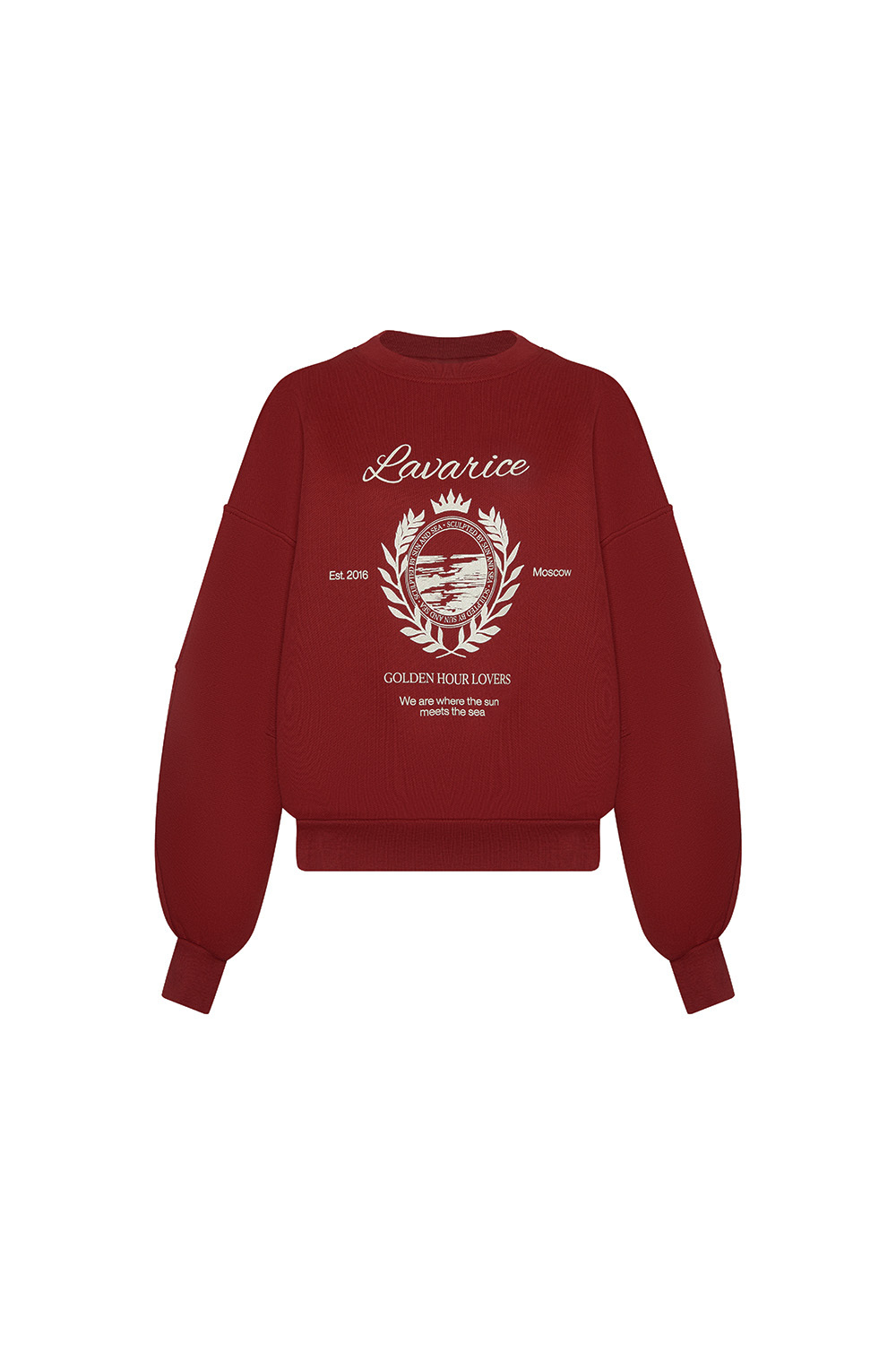 Свитшот с принтом Бордо