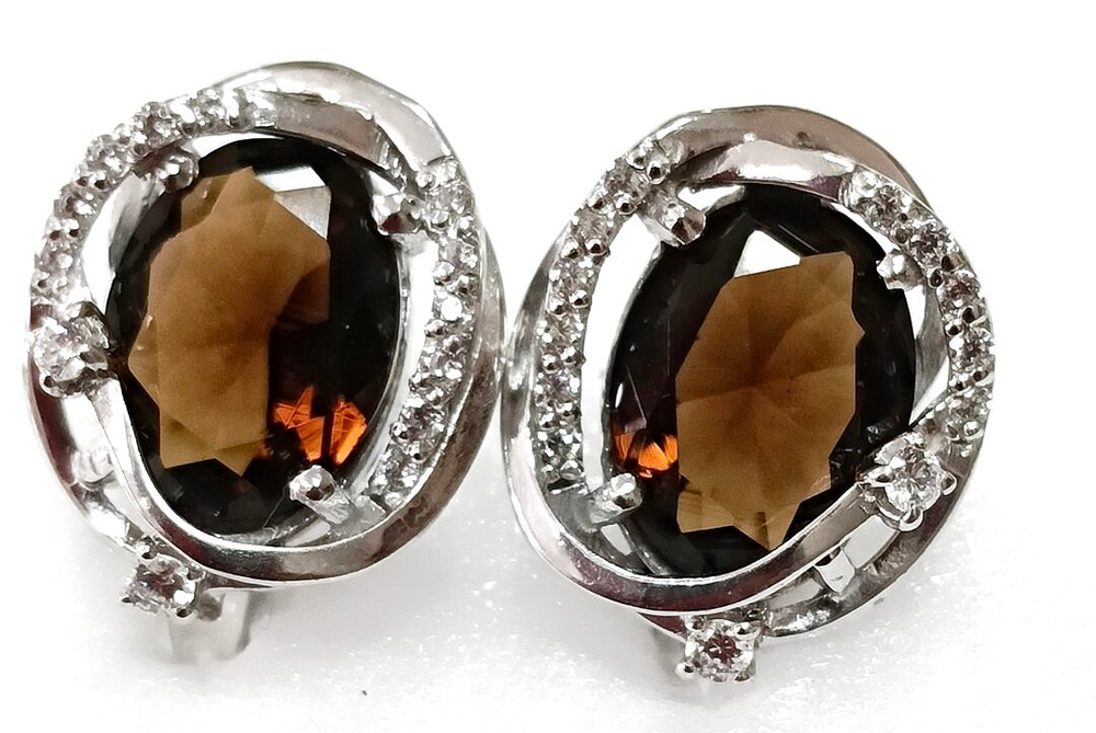 Ювелирные серьги "Эстерелла" из серебра 925-й пробы