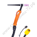 FoxWeld Горелка UnoTIG-17 4м (разъем М16, с кнопкой, пр-во FoxWeld/КНР)