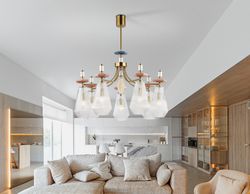 Ambrella Люстра на штанге с керамикой Ceramo Modern LH53184