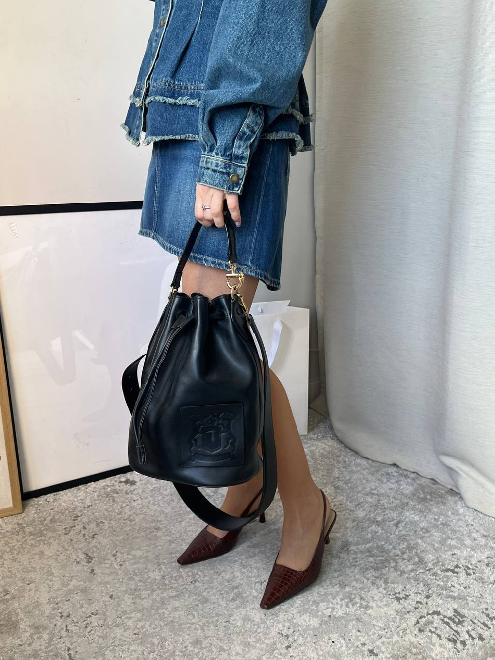 Кожаная новая сумка Trussardi, оригинал